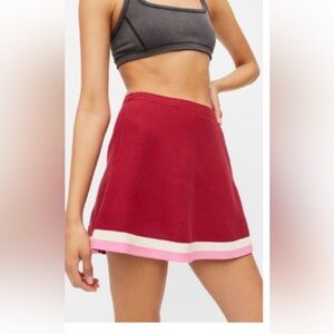 Wine winter thick skirt